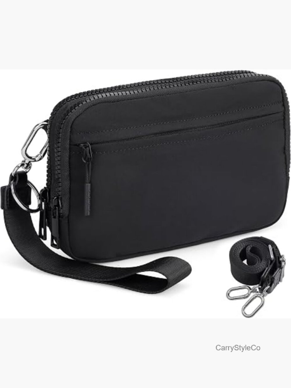Wristlet Wallet RFID Blocking Convertible Crossbody Nylon Small Handbag